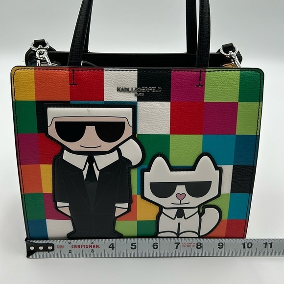 1708- Karl Lagerfeld Paris Multi Combo Crossbody Bag NWT - Picture 7 of 14